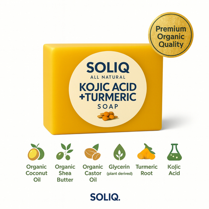 Black Friday : SOLIQ ™ Tumeric Kojic&  Acid Soap